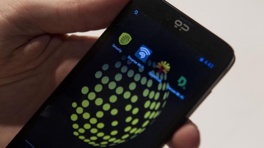A Blackphone security optimised smartphone designed by Silent Circle. Photo: Bloomberg