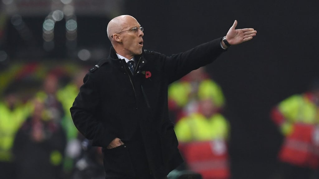 Bob Bradley has laughed off suggestions he was called Ronald Reagan by Swansea players behind his back. Photo: Getty Images