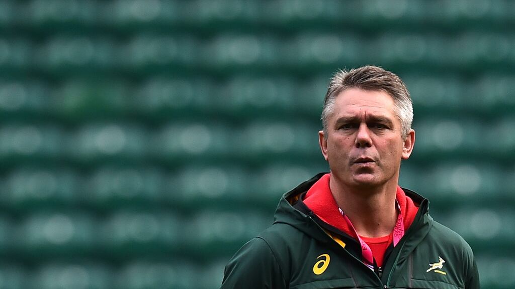 Heyneke Meyer is to stand down as coach of South Africa. Photograph: Afp