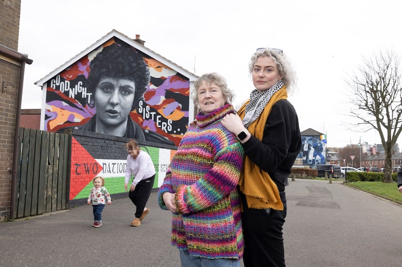 Carmel McCafferty, Nell’s sister, and Muire McCallion, Nell’s niece. Photograph: Joe Dunne