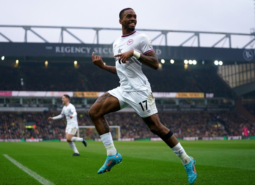Brentford's Ivan Toney. He has been handed his first international call-up by Gareth Southgate