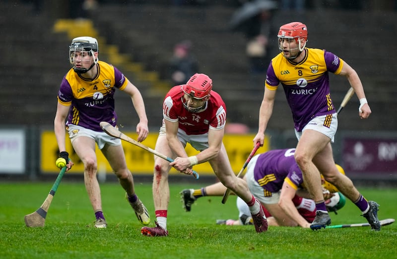 Alan Connolly of Cork in action against Wexford on Saturday. Photograph: James Lawlor/Inpho