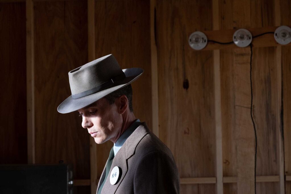 Cillian Murphy’s charming, enigmatic Oppenheimer is whisked through various timelines. Photograph: Universal Pictures