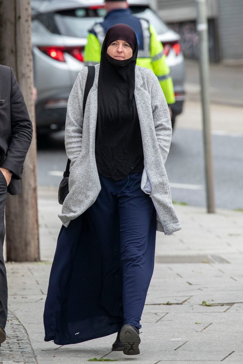 Lisa Smith, from Dundalk, Co, Louth, arriving at the Special Criminal Court.