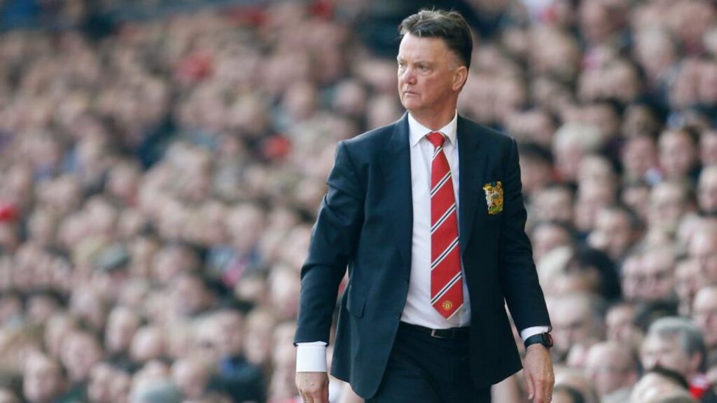 “I am always confident, because I always believe in my team in our game-plan,” says Manchester United manager Louis van Gaal ahead of the Manchester Derby. Photograph: Reuters.