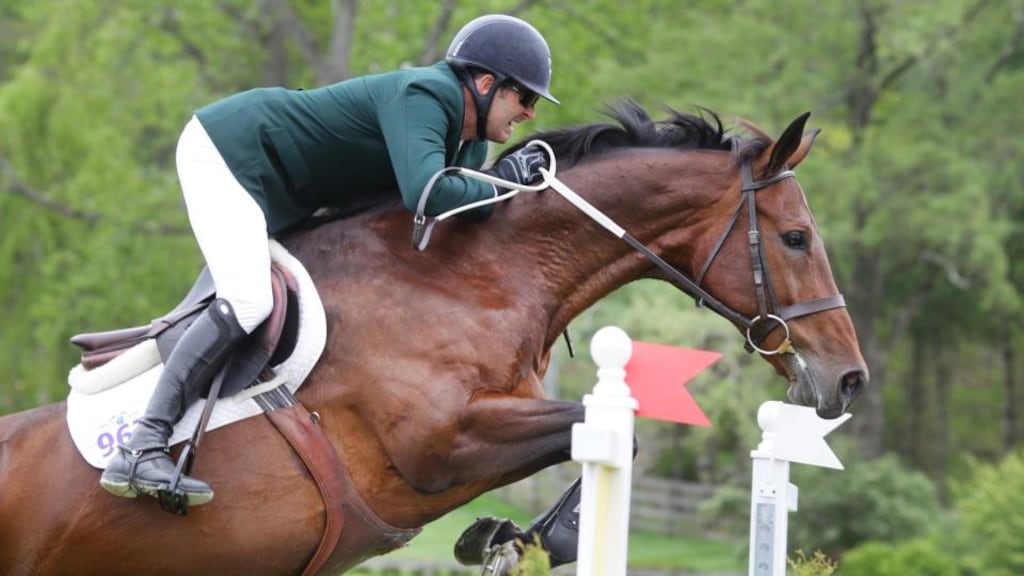 Paul O’Shea partnered Skara Glen’s Machu Picchu to win Saturday night’s €130,000 three-star Grand Prix at the Tryon International Equestrian Centre. Photo: Getty Images