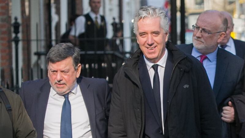 (From left) FAI president Donal Conway and FAI executive vice preseident John Delaney. Photograph: Collins