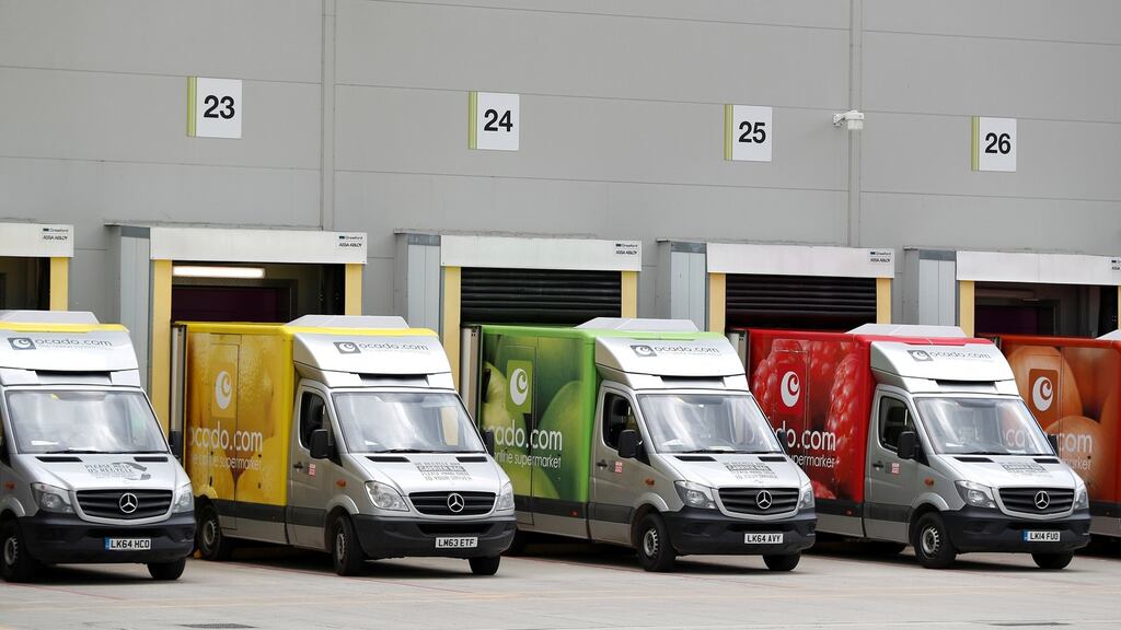 Ocado delivery vans: the UK online retailers will provide tech to US giant Kroger Co’s move to take on Amazon
