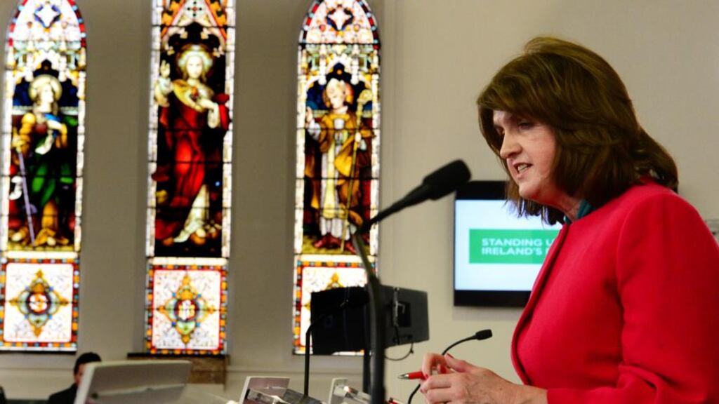 Tánaiste Joan Burton: insisted lots of people had not made up their minds yet. Photograph: Cyril Byrne