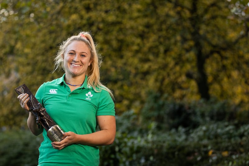 Neve Jones has been named the Guinness Rugby Writers of Ireland women's player of the year. Photograph: Ben Brady/Inpho