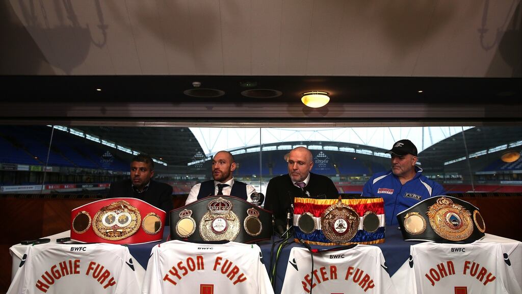Tyson Fury has been stripped of his IBF title after turning down a fight with mandatory challenger Vyacheslav Glazkov. Photograph: Getty