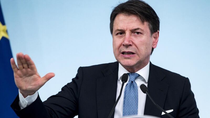 Italian prime minister Giuseppe Conte: said authorities would “use all human and economic resources” to contain the outbreak of coronavirus. Photograph: Angelo Carconi/EPA