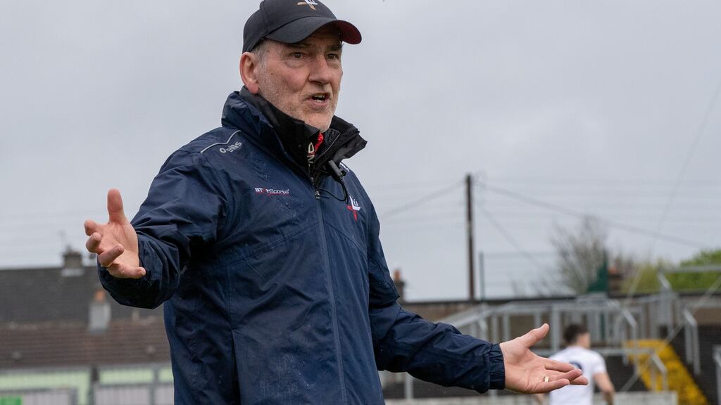 Mickey Harte: ‘Bit by bit, we’re getting there and the boys are putting in the work. I think in a few years’ time they’ll be physically developed enough to bring that intensity.’ Photograph: Morgan Treacy/Inpho