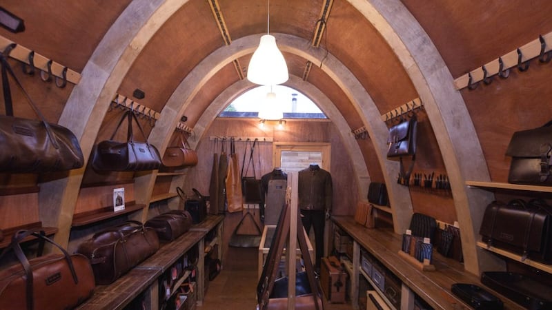 The self-build pods are multi-functional: workshop, showroom and living space.Photograph: Declan Devlin