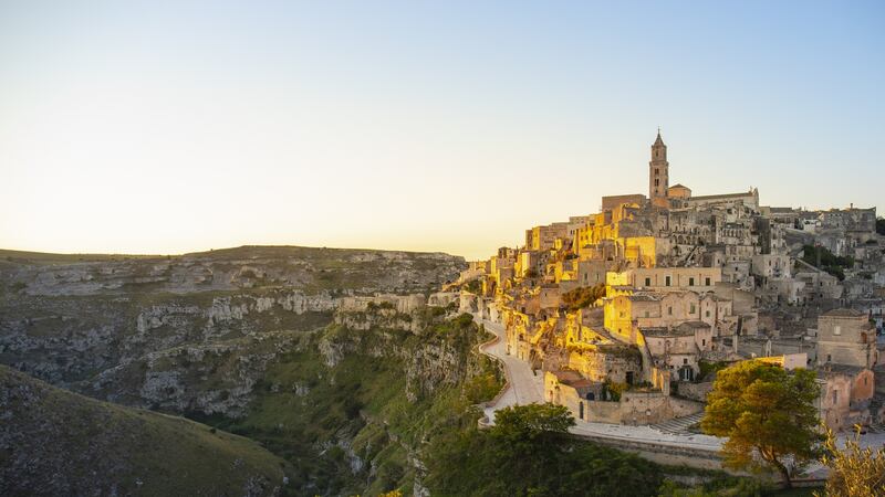 Matera at sunrise, Basilicata, Italy: Matera will be wearing the European Capital of Culture crown this year.