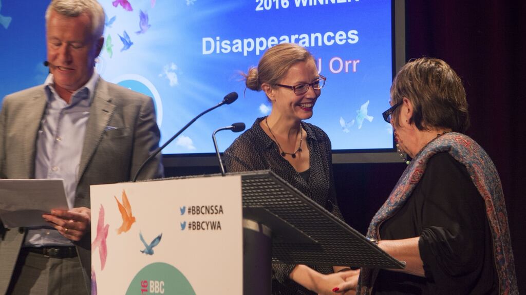 KJ Orr wins the BBC National Short Story Award 2016. Photograph: Tom Pilston