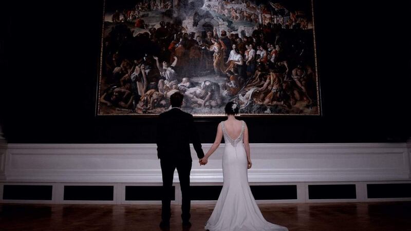 Grace O’Connor and James Foley married at the National Gallery of Ireland