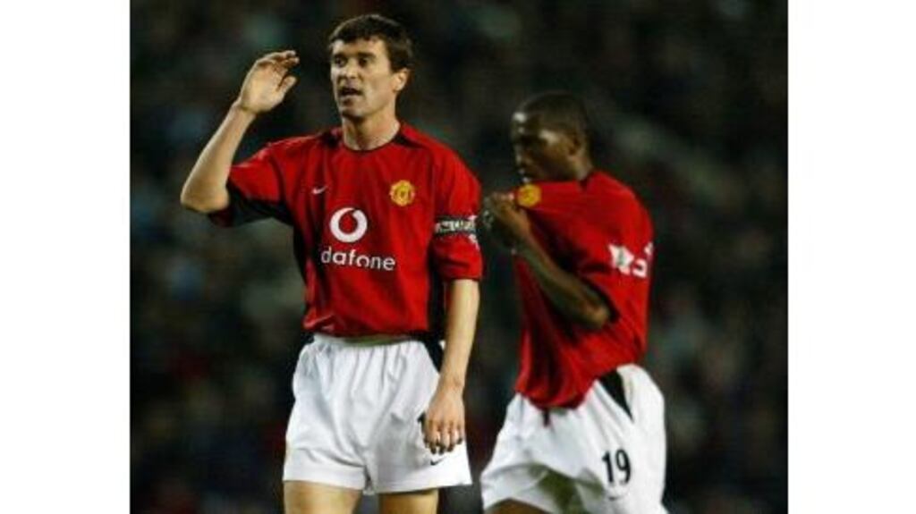 Roy Keane is in line to start against Liverpool at Old Trafford today