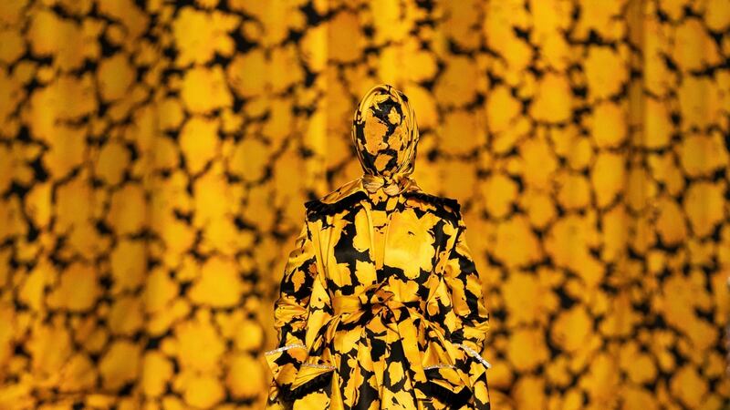 Richard Quinn’s Autumn/Winter 2020 collection. Photograph: Will Oliver/EPA