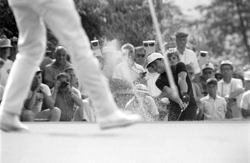 Gary Player in action during the US Open in 1965. Photograph: Walter Iooss Jr. /Sports Illustrated via Getty Images