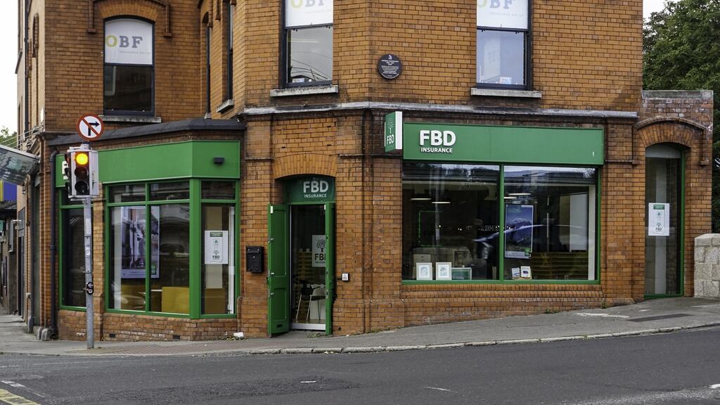 An FBD insurance branch office in Dublin. Photograph: iStock