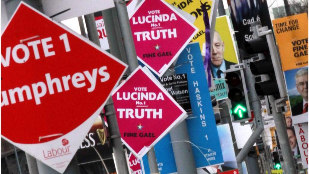 Electioneering costs money and parties still manage to raise substantial amounts of private funding. Photograph: Brenda Fitzsimons