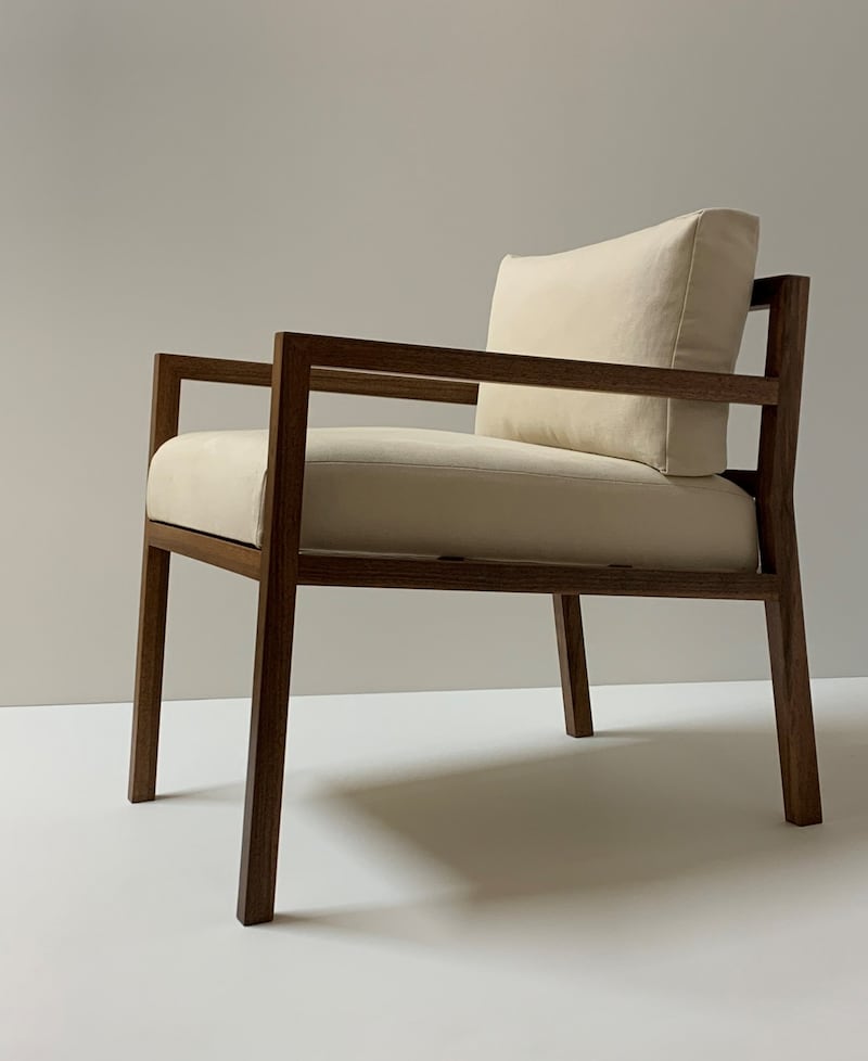 The Magill lounge chair from David Oliver Bespoke.