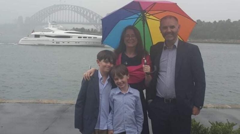 Síobháine and Seán Slevin and family