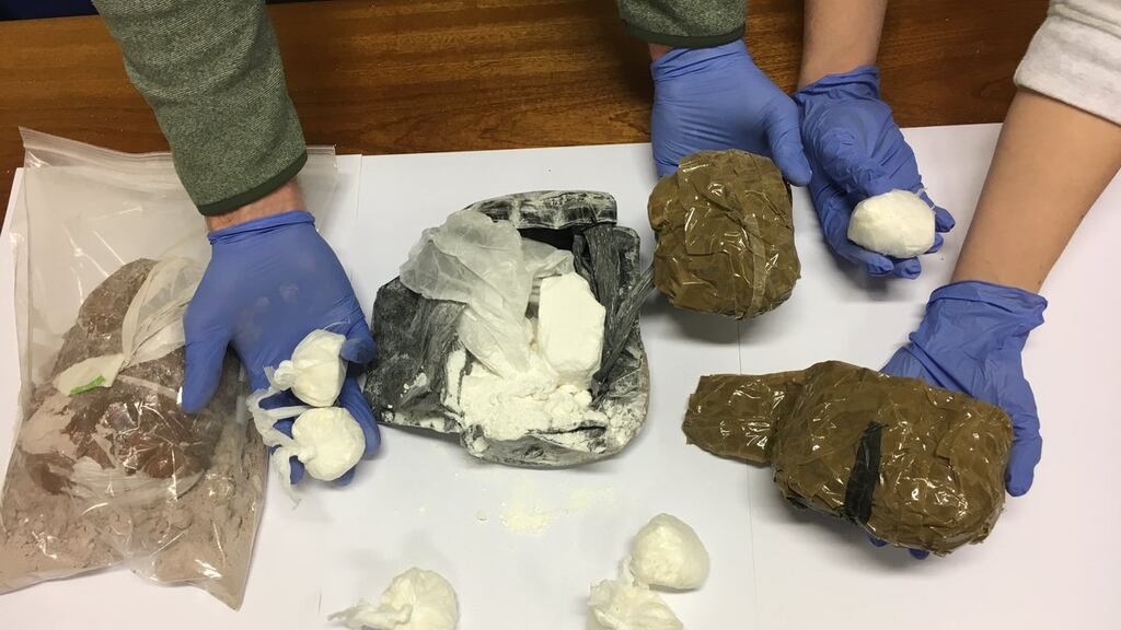 Heroin, cocaine and crack cocaine worth an estimated €300,000 have been seized in Dublin 8.