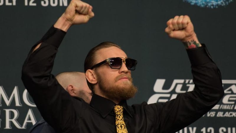 Conor McGregor at the UFC 189 press conference in Las Vegas. Photograph: Getty Images