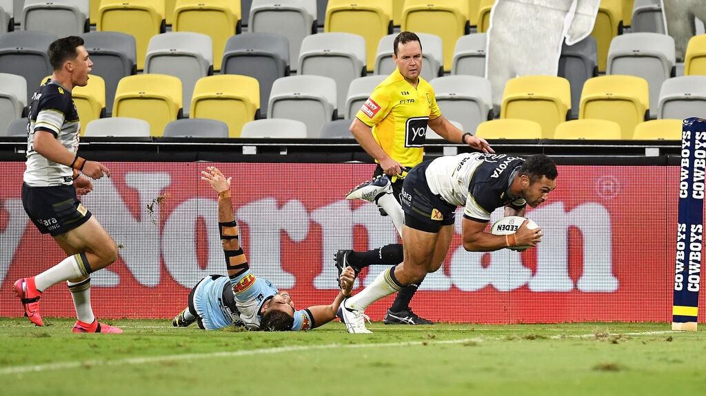 I flicked on some action from Australia’s National Rugby League to sample some fake crowd noise. Photograph: Getty Images