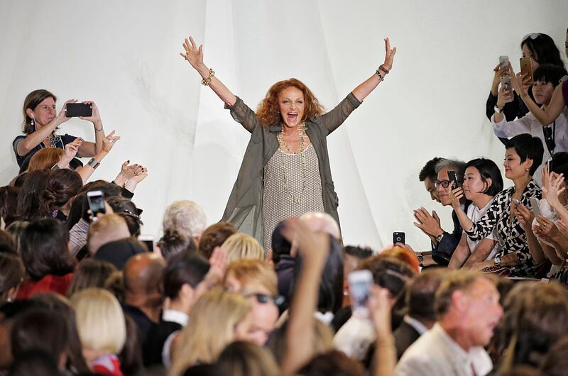 Diane von Fürstenberg at New York fashion week in 2016. Photograph: JP Yim/Getty Images