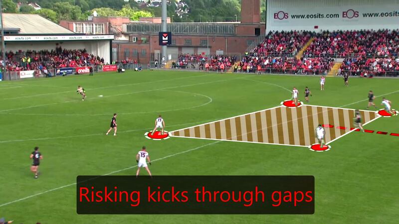 Louth also punished Down when short kickouts went astray.