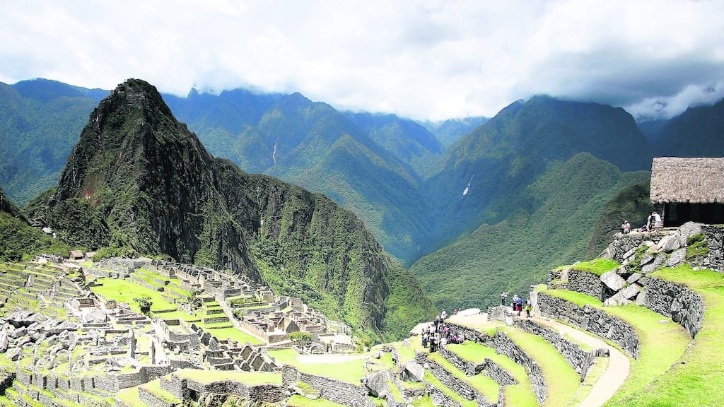 The Inca citadel of Machu Picchu, Peru, a popular tourist destination in the South American country