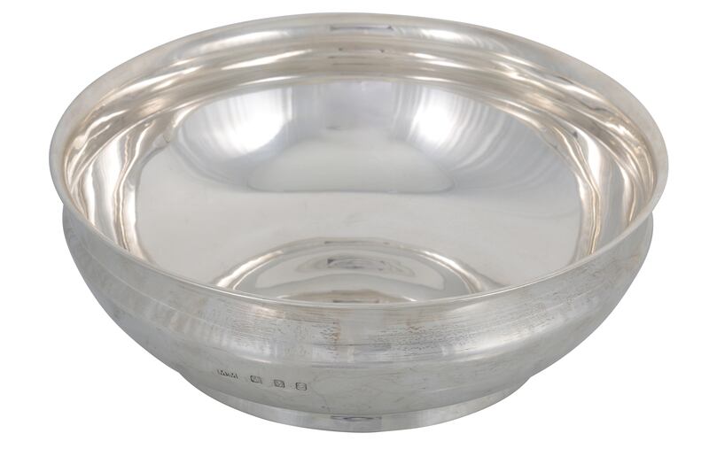 Silver bowl by Marika Murnaghan, €800–€1,200 at O'Reilly's