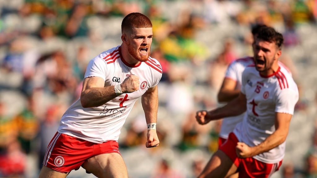 Cathal McShane is nominated for an All Star despite not starting a game for Tyrone such was his impact off the bench. Photograph: Ryan Byrne/Inpho