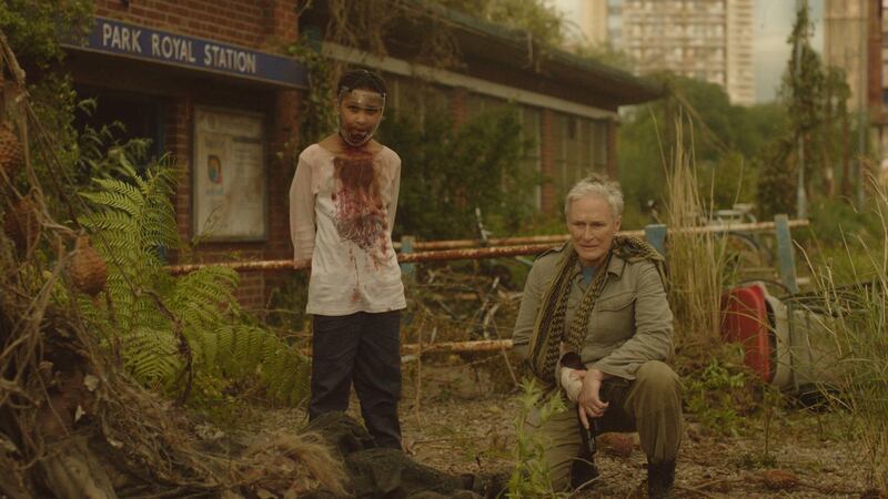 Glenn Close and Sennia Nanua in the soon to be released ‘The Girl with All the Gifts’