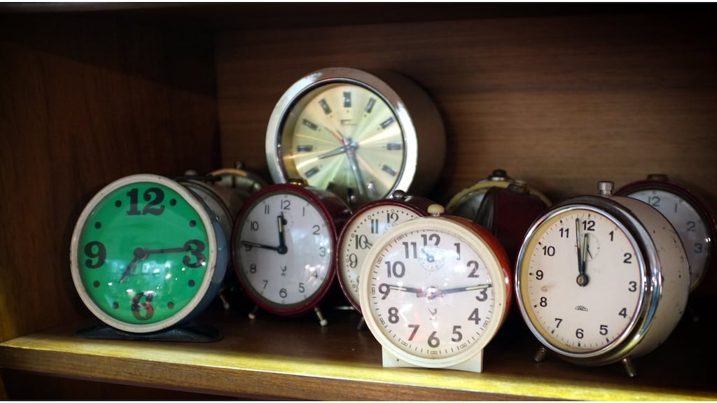 ‘Experienced change over clock time is like stepping over stones. If you run, each step crosses more stones.’ Photograph: Bryan O’Brien/The Irish Times