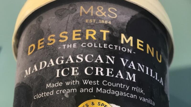 Marks and Spencer Madagascan Vanilla: comes out just behind  Häagen-Dazs. A truly  excellent ice-cream