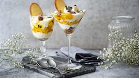 Mango sundae with Greek yoghurt and tuiles: a lighter fruity dessert to savour