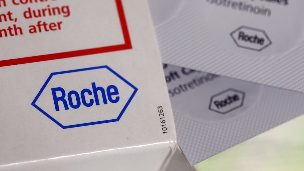 Demand for Covid-19 tests helped Swiss drugmaker Roche rebound from a weak start to the year. Photograph: Chris Ratcliffe/Bloomberg