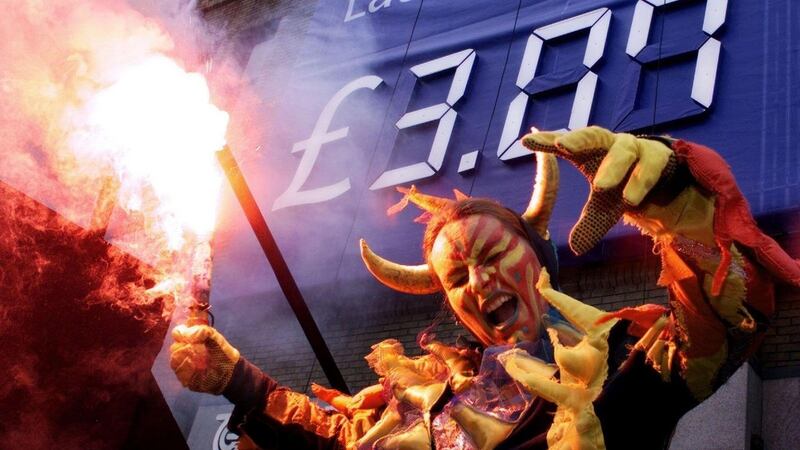 A dancer performs at the Eircom share offer launch. Photograph: RTÉ