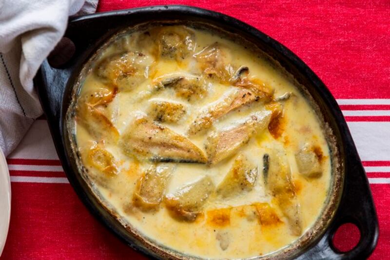 Pears Savoyarde. Photograph: Emma Jervis Photography