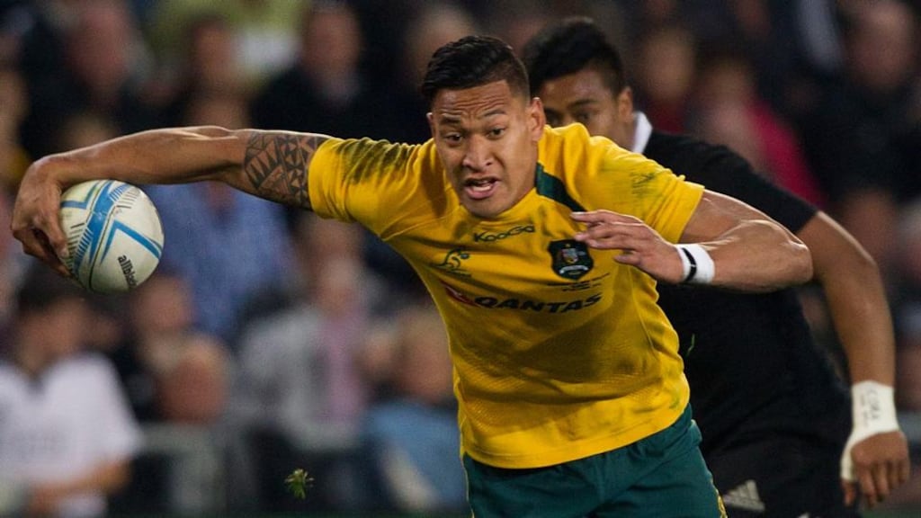 ’Izzy’ has not only represented Australia at rugby league and union, but also managed a brief career in Aussie Rules football