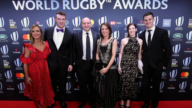 The Irish contingent at World Rugby awards in Monte-Carlo. Photograph: Dan Sheridan/Inpho