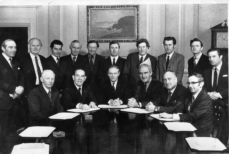 The cabinet in March 1973.