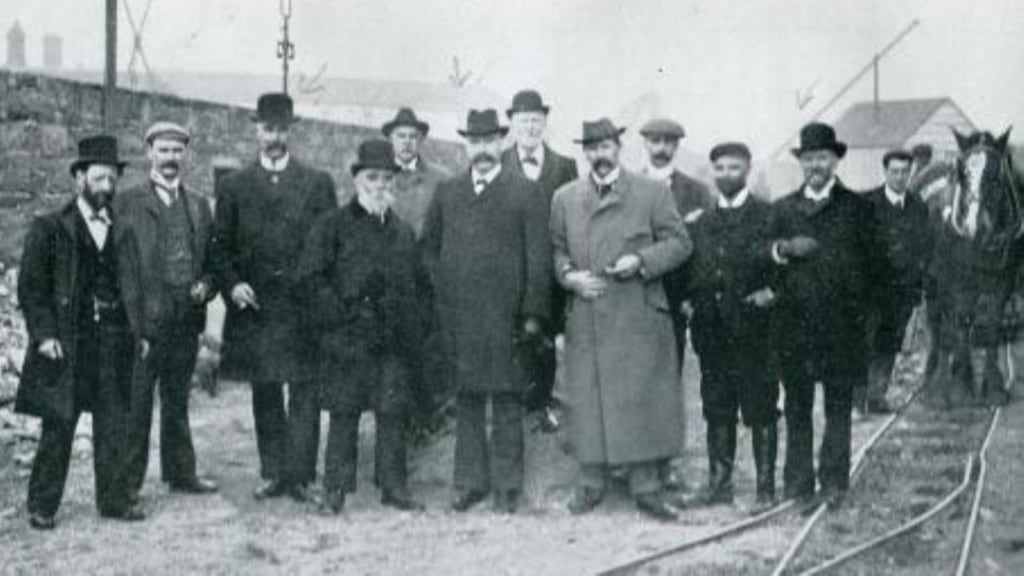 Robert Altman (sixth from left) in 1906. He has emerged in recent years as a plausible model for one of the most venerated characters in literature, Leopold Bloom