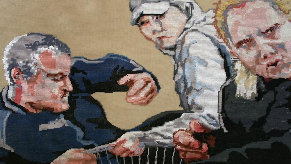 Commotion, a tapestry by Vera Klute