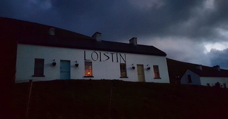 Lesley Kehoe and Gordon Bond’s accommodation was over the island’s simple cafe. Photograph: Lesley Kehoe