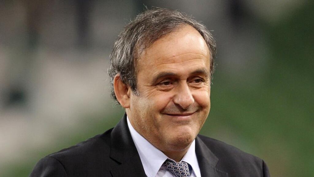 Uefa president Michel Platini believes a 40-team World Cup is needed in the future. Photograph: Niall Carson/PA